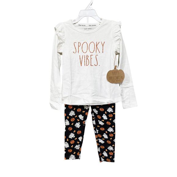 NWT 2-piece Halloween Rae Dunn Spooky Vibes Outfit - Picture 1 of 7